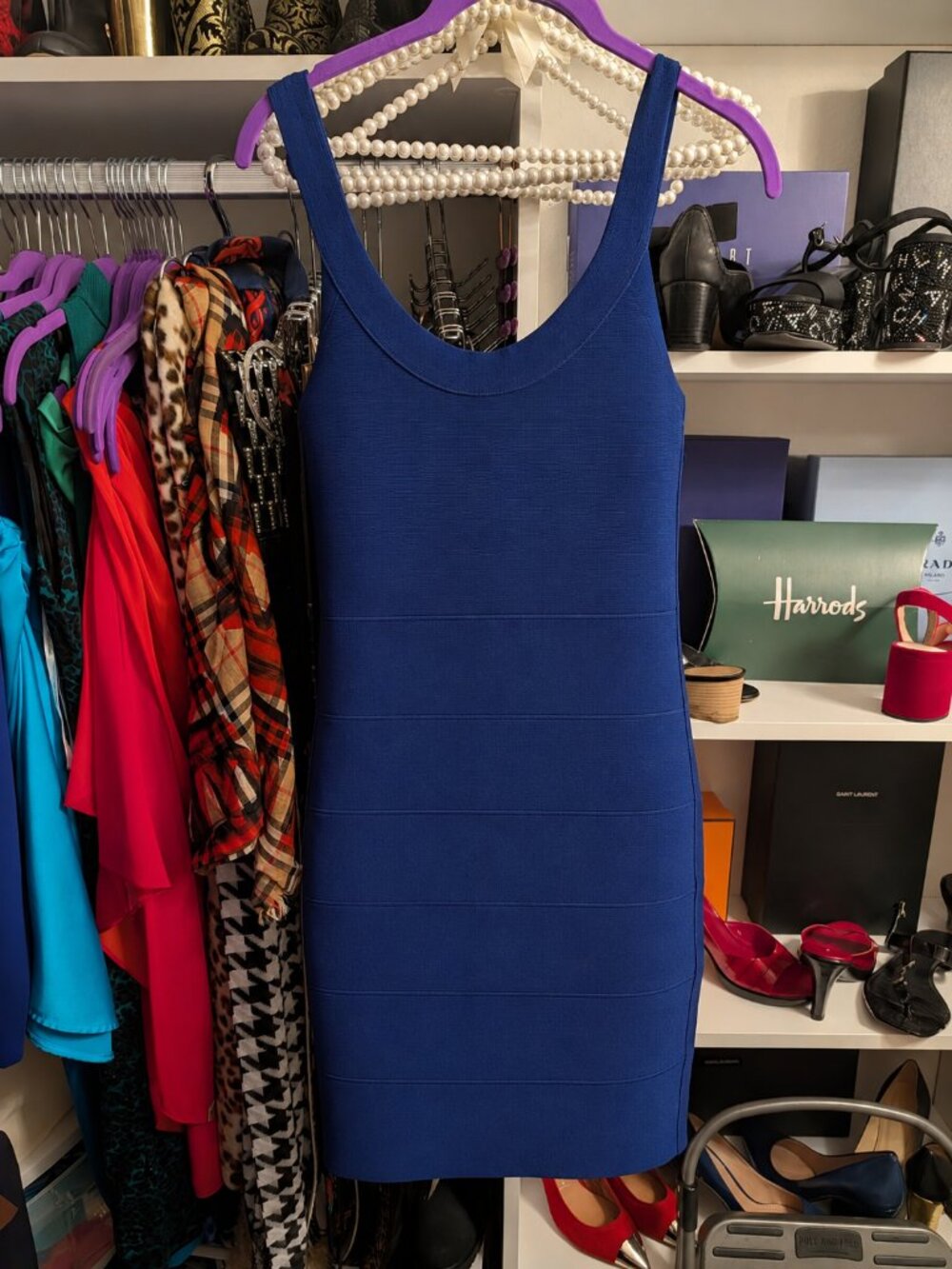 Royal Blue Cache Bandage/Bodycon Dress New With Tags